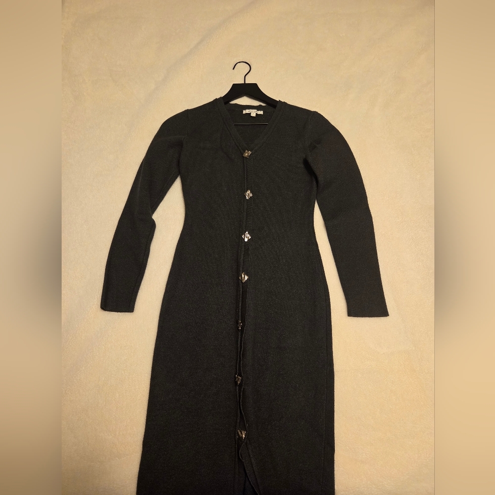 Zoe And Claire Long Sleeve Midi Sweater Dress, S